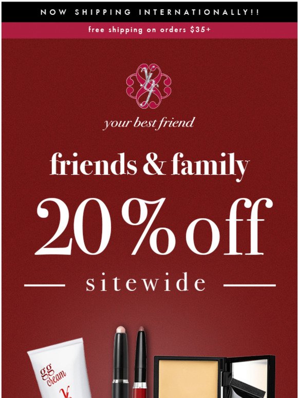 Just for you! 20% off SITEWIDE 