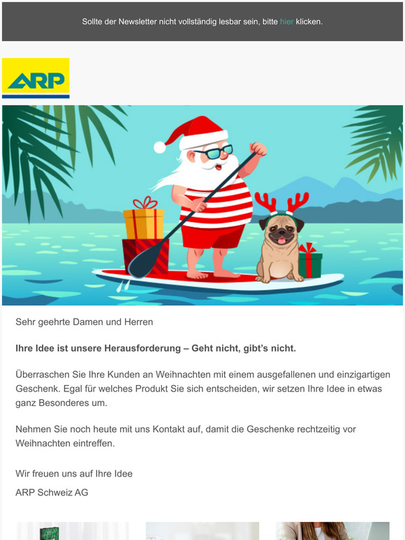 Last call  individuelle Kundengeschenke jetzt bestellen.