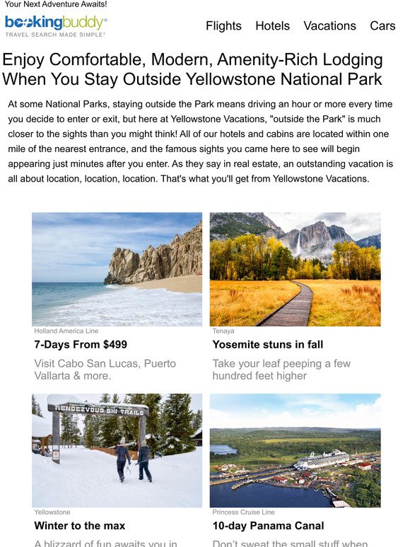 Enjoy Comfortable, Modern, Amenity-Rich Lodging When You Stay Outside Yellowstone National Park