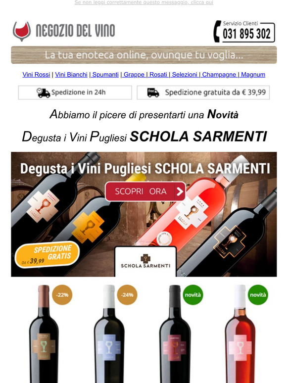 Negoziodelvino - Puglia SCHOLA SARMENTI & Sicilia FINA