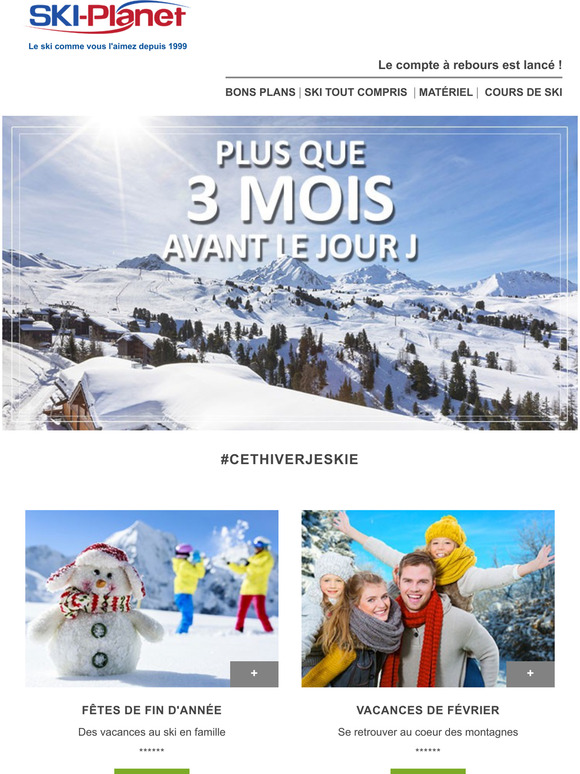 Dans 3 mois, on chausse les skis !