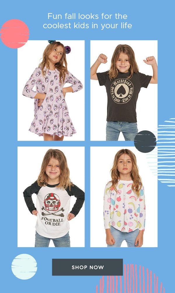 Trendsetters.  Fun fall looks for the coolest kids in your life.  Shop.