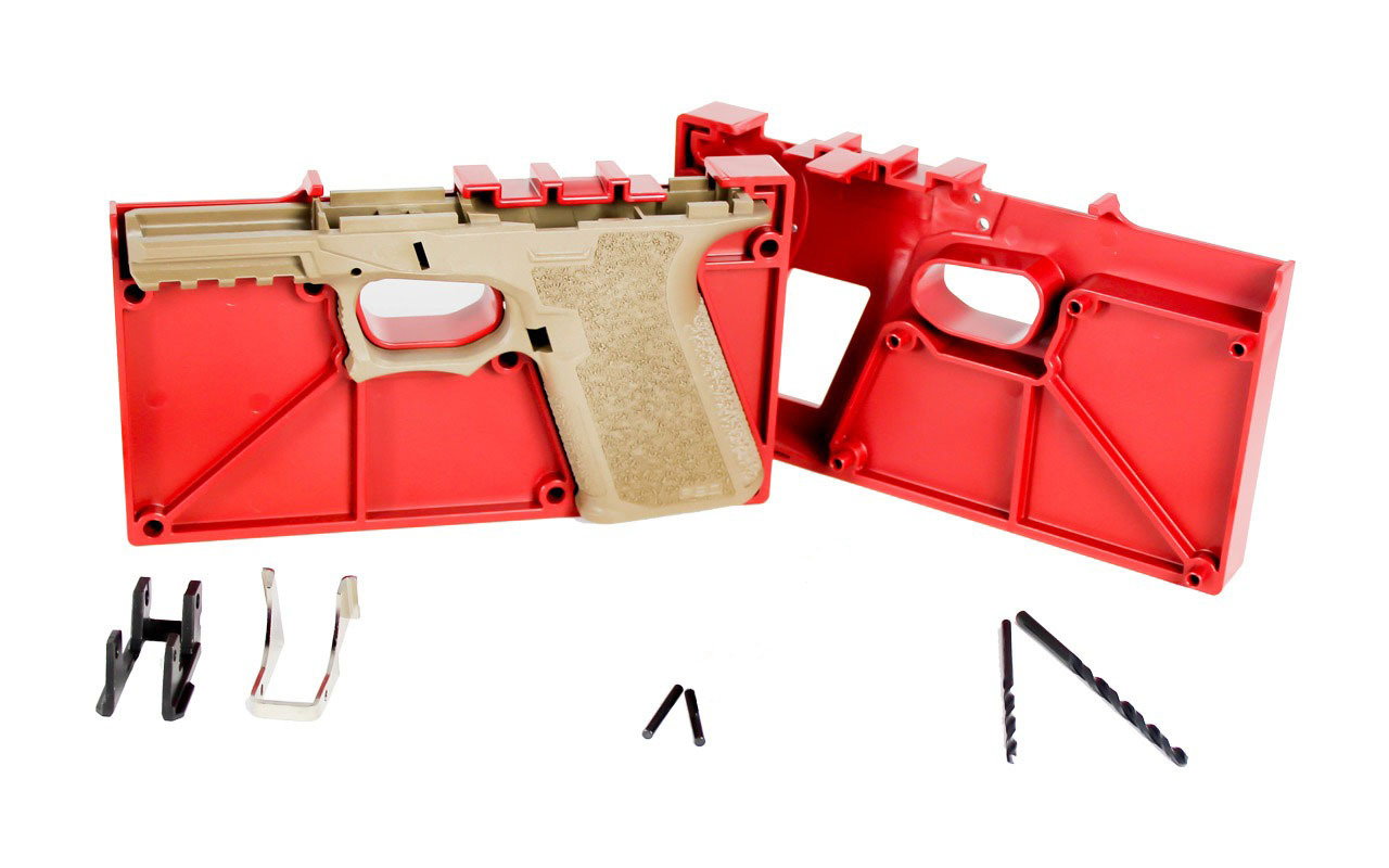 Image of Polymer80 PF940C™ 80% Compact Pistol Frame and Jig Kit - FDE (Glock® 19/23/32 Compatible)