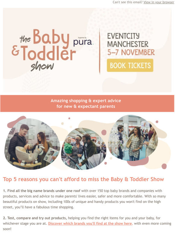 Top 5 reasons to attend the Baby & Toddler Show