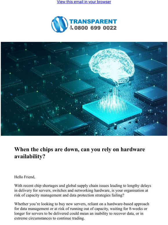 When the chips are down, can you rely on hardware availability?