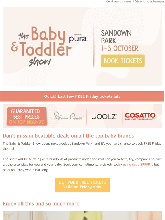 Last chance for free tickets to the show