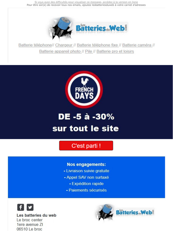 Newsletter Mai 2021|French Days de 5  30% de remise
