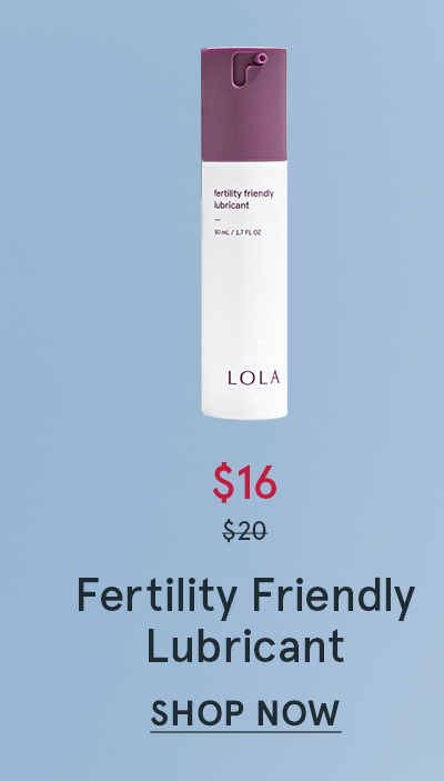 lola fertility friendly lubricant Dame Eva Hands Free Vibrator