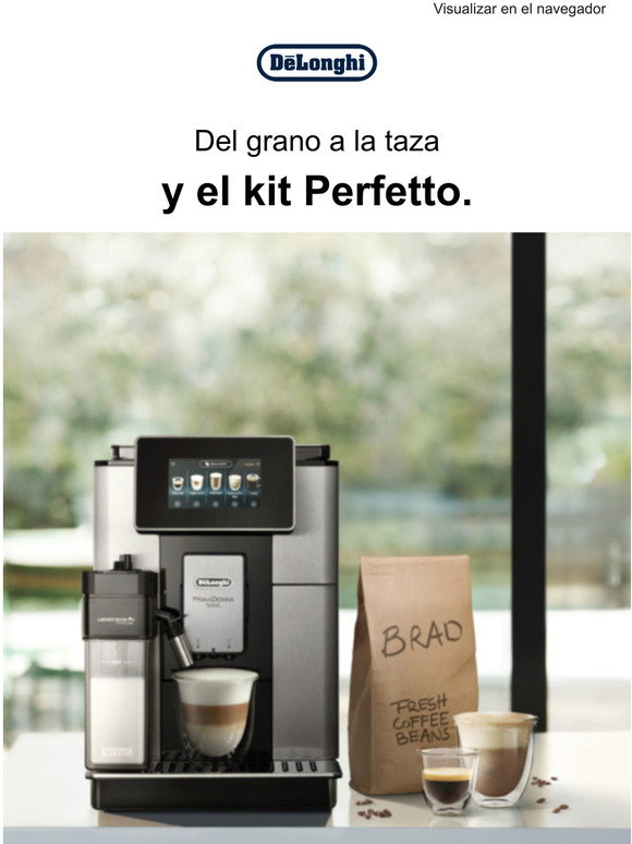 De'Longhi Cafetera Caffe' Corso completamente automática de grano a taza,  capuchino, cafetera espresso, ESAM2800.SB, plata y negro, R132212012 -  PREYCA