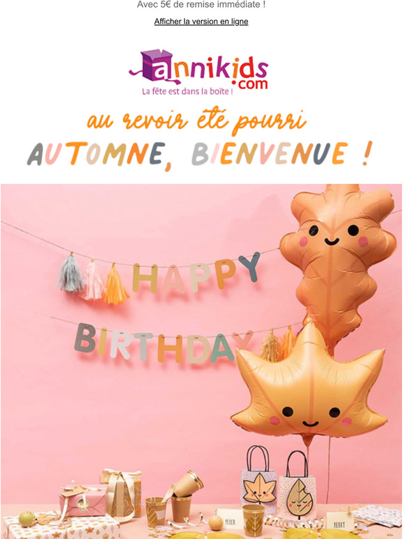 Nouveauts pour une fte d'automne !
