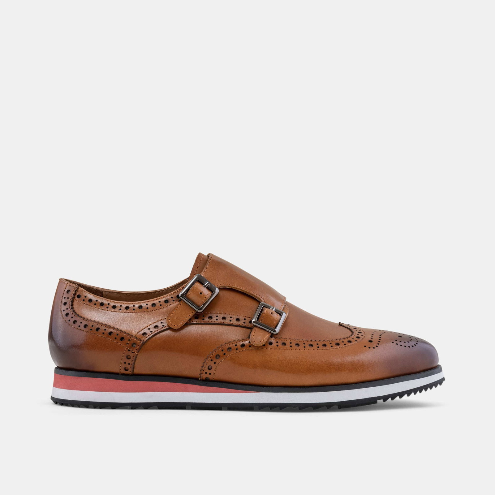 Marc Nolan: NEW Burgundy Leather & Wool Monk Straps | Milled