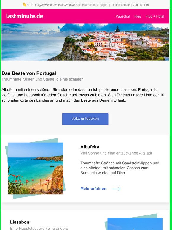 Ol Portugal: die 10 beeindruckendsten Orte 
