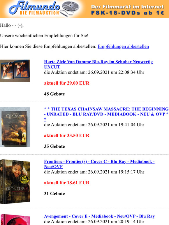 Filmundo.de - unsere Film Empfehlungen fr Sie