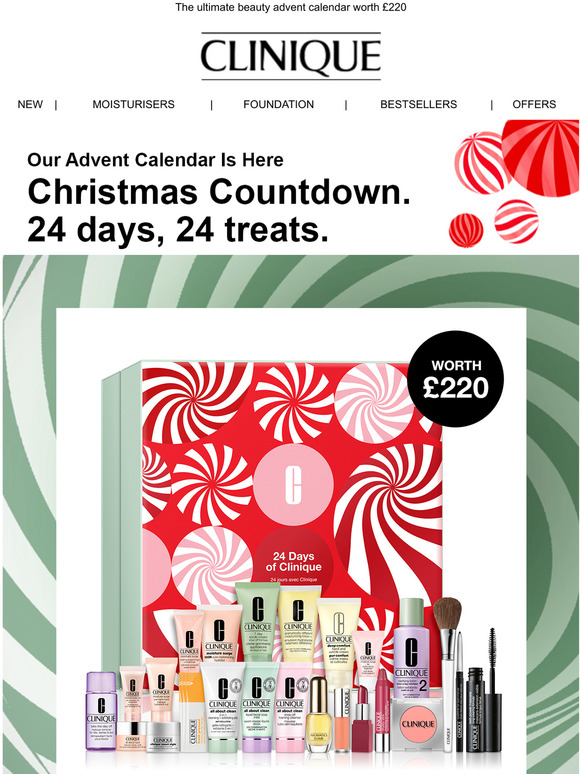 Clinique UK 24 Clinique Favourites Our Advent Calendar Is here! Milled