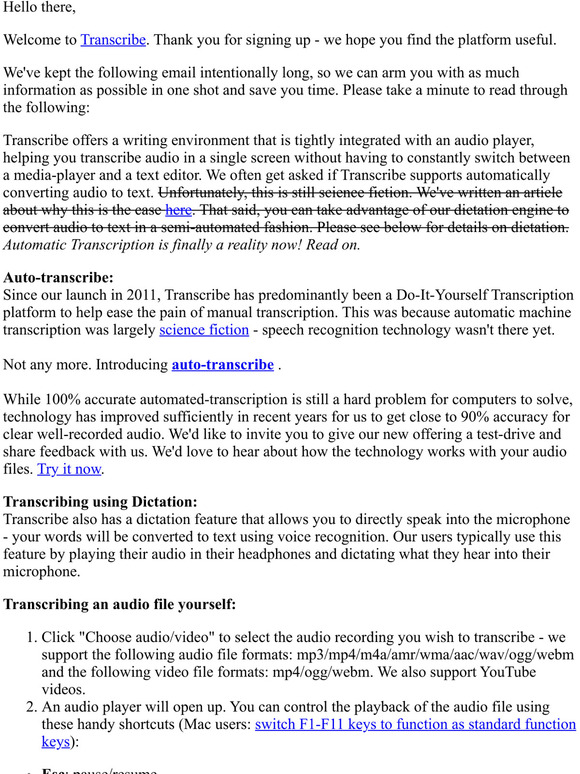 Say goodbye to your transcription woes
