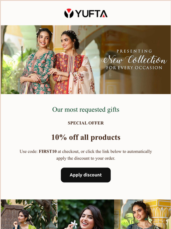 Discover this season glam new trendy collection at Yufta