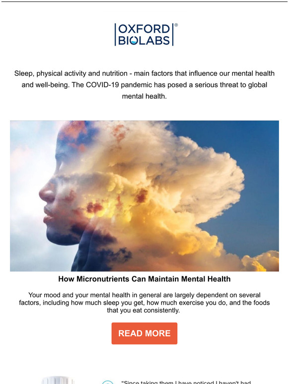 Mental health and healthy ageing - Oxford Biolabs updates