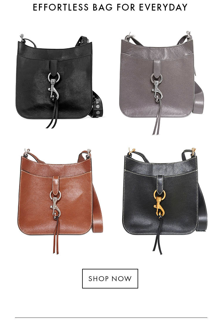 Rebecca Minkoff The Effortless Megan Small Feed Crossbody Milled