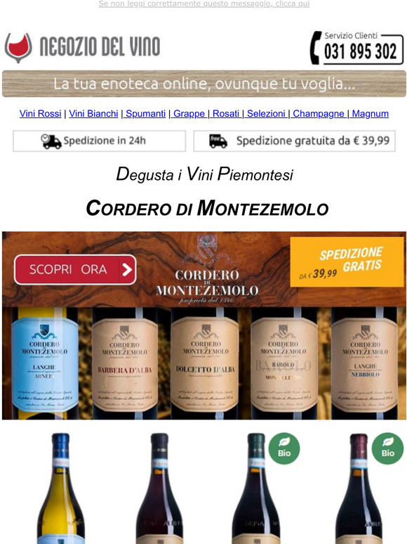  Piemonte CORDERO MONTEZEMOLO- San Silvestro & Speciale CARTIZZE