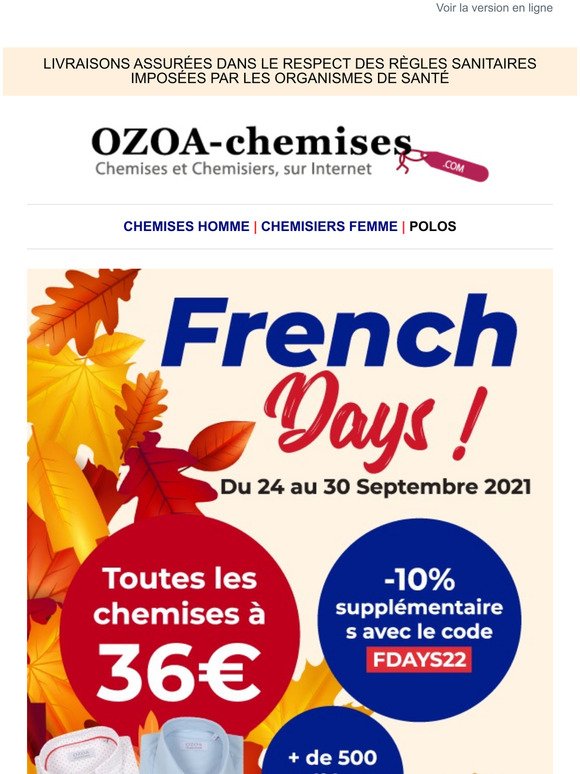 FRENCH DAYS : -10% supplmentaires sur les promotions !