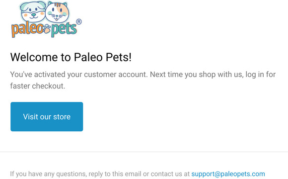 Customer account confirmation