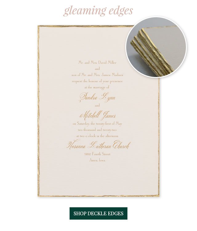 Deckle Invitations