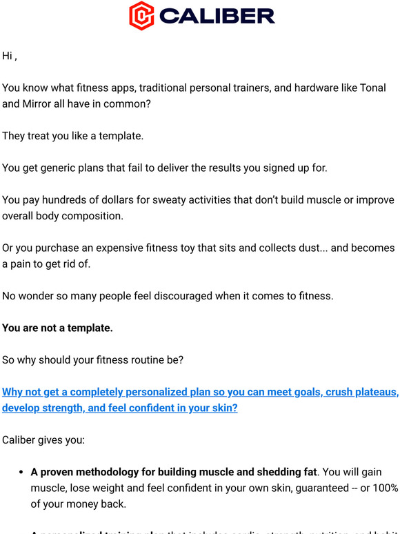 You are not a template