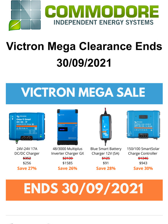3 Days Left: Victron Mega Clearance