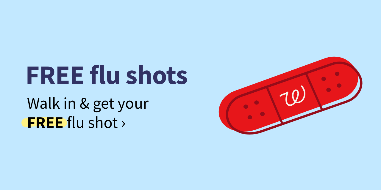 FREE Flu Shots. Walk in & get your FREE flu shot