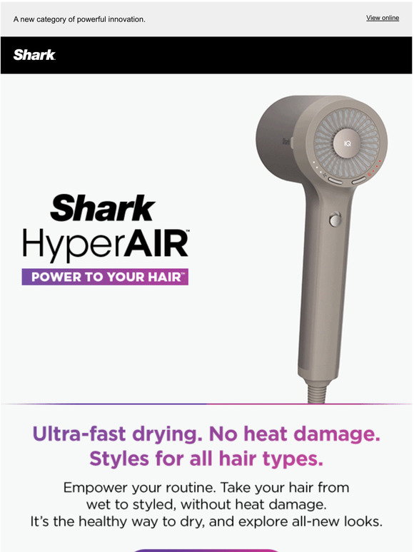shark hyperair hair dryer