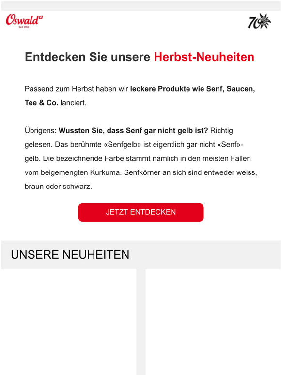 Wussten Sie, dass Senf nicht gelb ist?