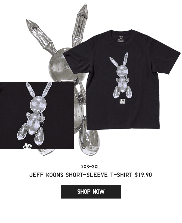 UNIQLO Men's Jeff Koons Rabbit Short Sleeve Crew Neck T-Shirt