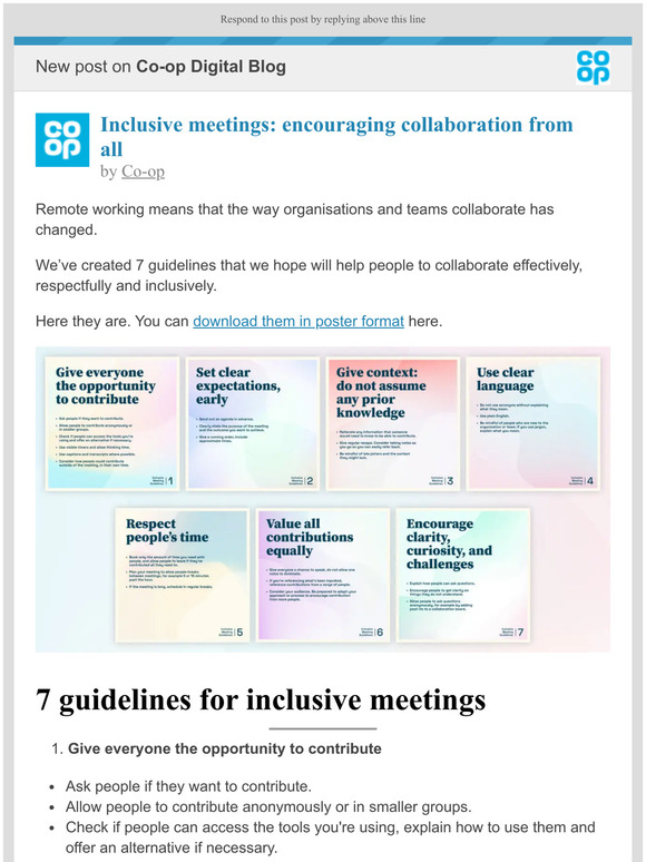 [New post] Inclusivemeetings: encouraging collaboration from all