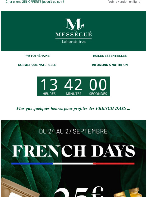 Dernier jour pour profiter des FRENCH DAYS!