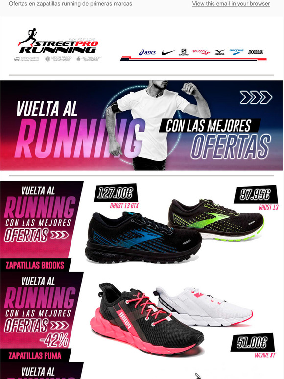 CORRE CON LAS OFERTAS DE STREETPRORUNNING! Ahorro Garantizado