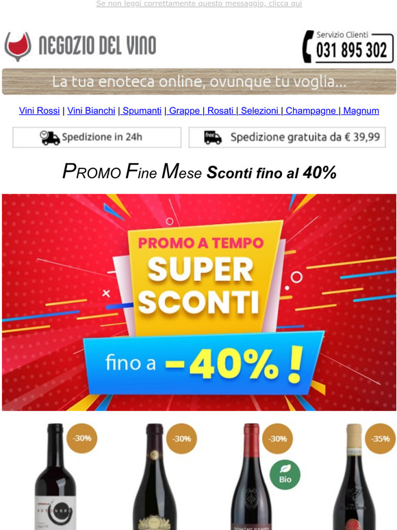Negoziodelvino - PROMO SCONTI FINO AL 40%!! & Sicilia FINA