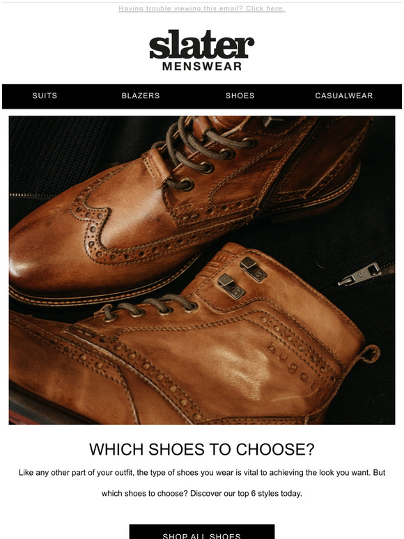 Slaters Menswear: Shoe Selection Is Key | Milled