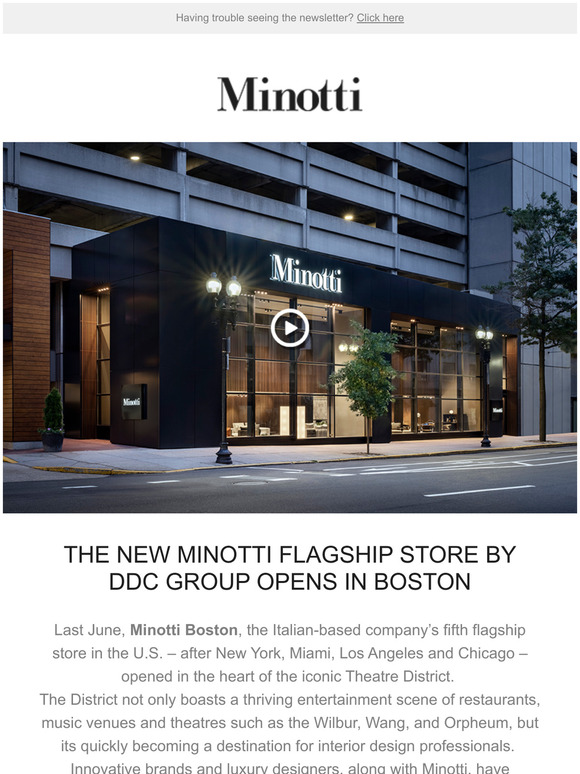 Minotti: THE NEW MINOTTI FLAGSHIP STORE BY DDC GROUP OPENS IN BOSTON