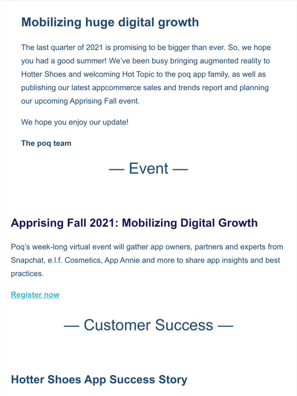 Your Poq Round-Up Newsletter | Events, Insights, News, and More...