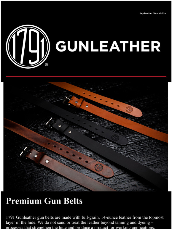 1791 Gunleather Why You Need a Good Gun Belt Milled