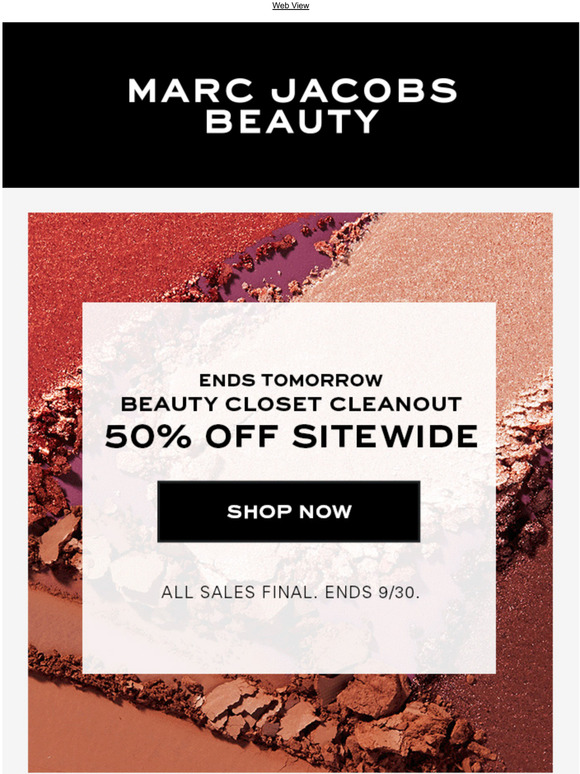 Half-off everything ends tomorrow