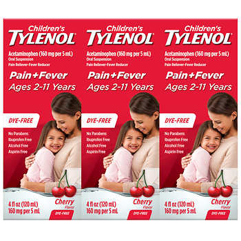 Children's Tylenol Dye-Free Cherry Flavor Suspension