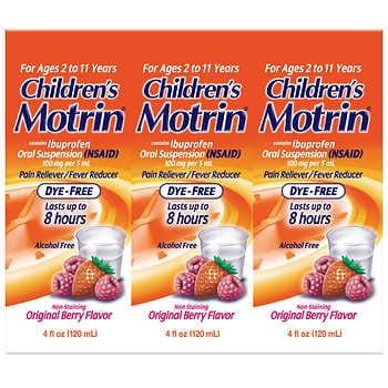Children's Motrin Dye-Free Berry Flavor Suspension