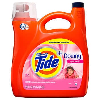 Tide Ultra Concentrated + Downy April Fresh HE Liquid Laundry Detergent