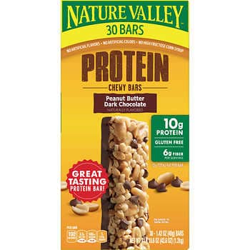 Nature Valley Peanut Butter Dark Chocolate Protein Chewy Bars