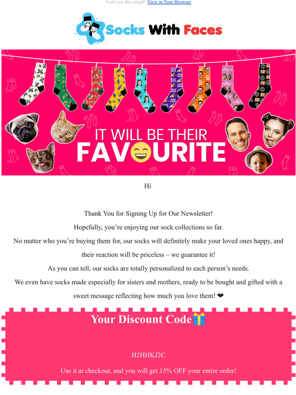 Congrats! You Got 15% OFF Instead of 10% Discount
