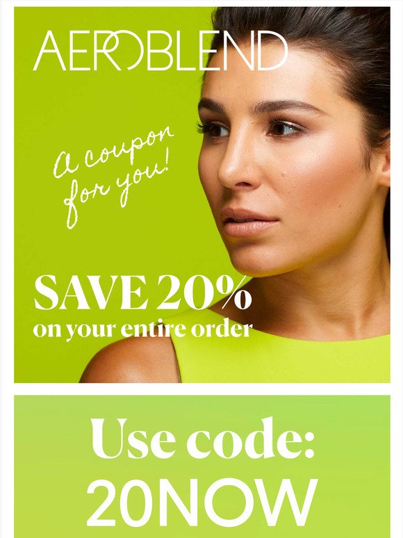 NEW OFFER: 20% off Coupon! 