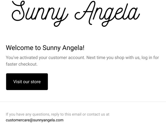 Customer account confirmation