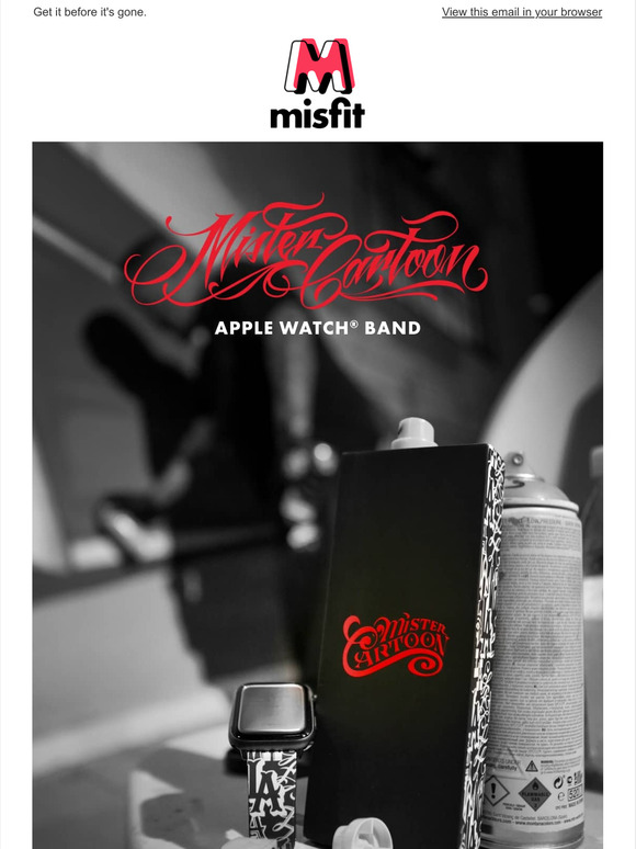 misfit: Drop Alert: Mister Cartoon x Misfit Apple Watch Band | Milled