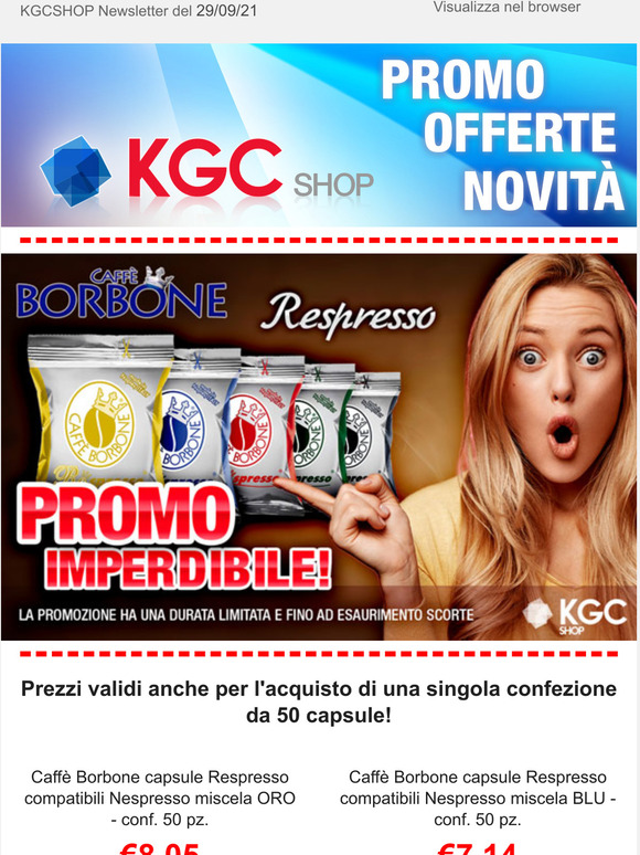  PROMO LIMITATA su capsule Borbone Respresso